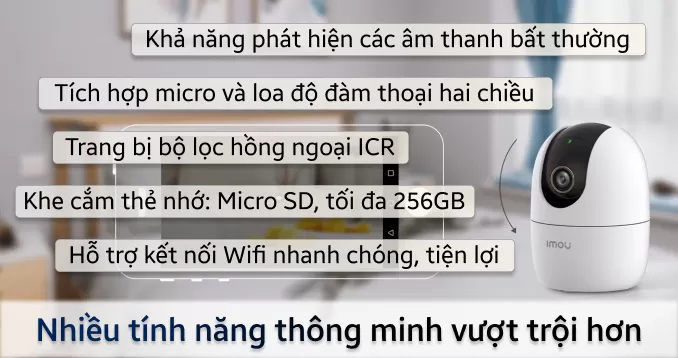 Camera Wifi 360 độ IMOU IPC-A52P (Ranger 2 5MP)