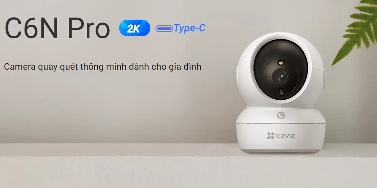 Camera Trong Nhà Ezviz C6N Pro 2K (3MP)