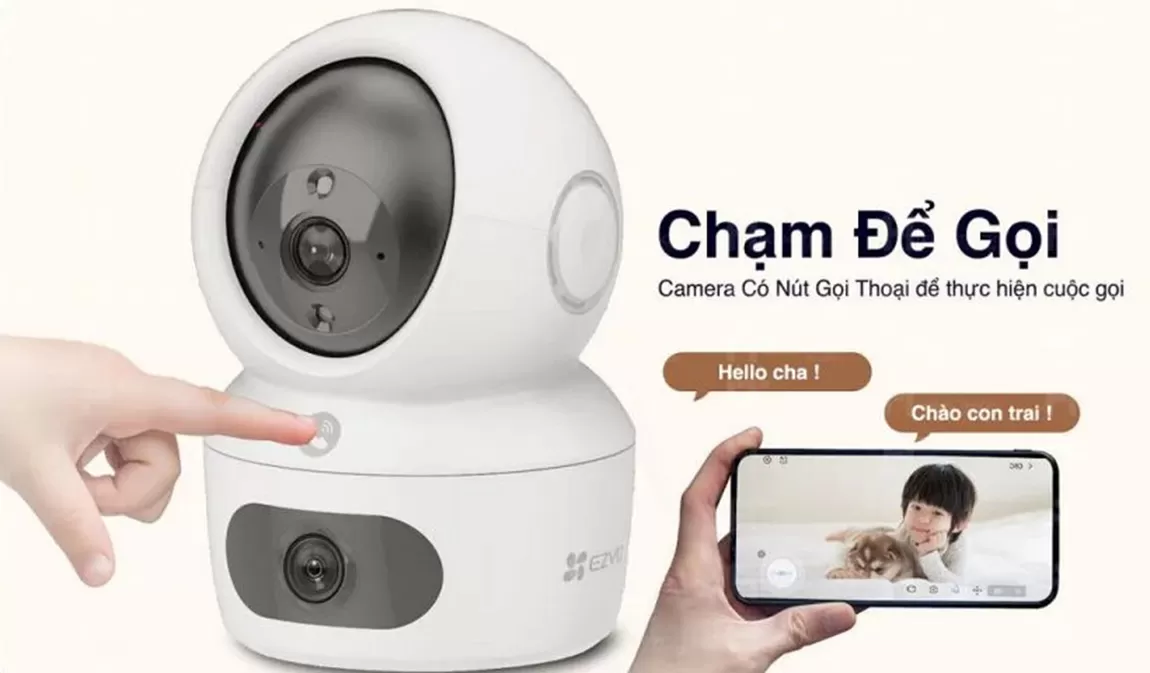Camera IP 360 độ 8MP Ezviz 2 ống kính H7C