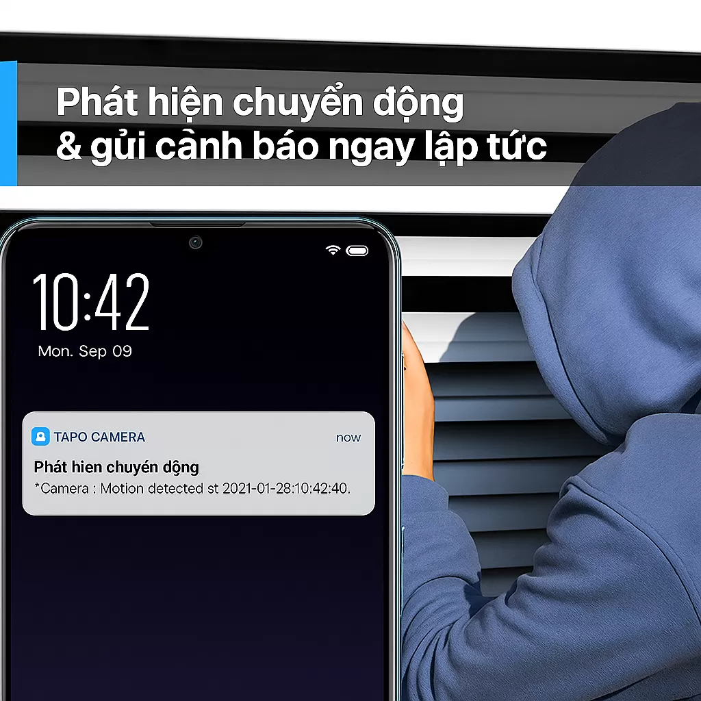 Tapo C200 Camera Wi-Fi An Ninh Gia Đình Quay Quét