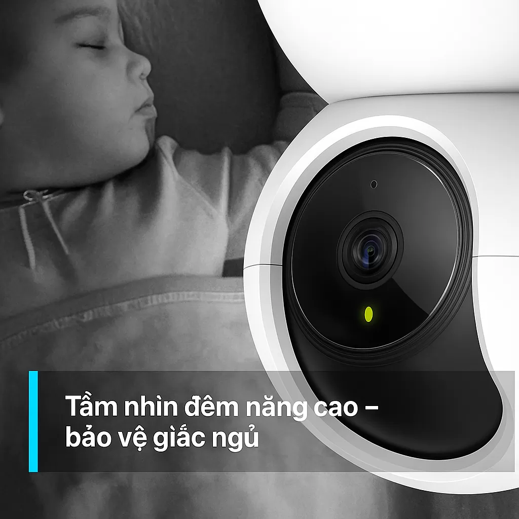 Tapo C200 Camera Wi-Fi An Ninh Gia Đình Quay Quét