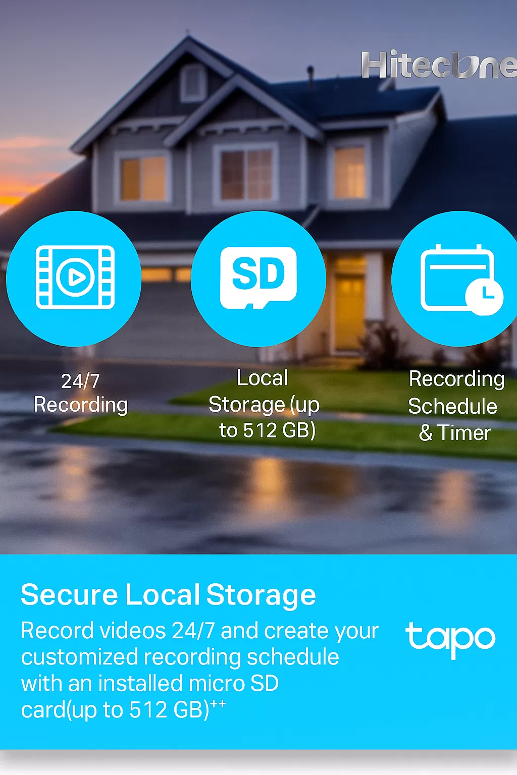 Tapo C500 Camera Wi-Fi An Ninh QuayQuét Ngoài Trời