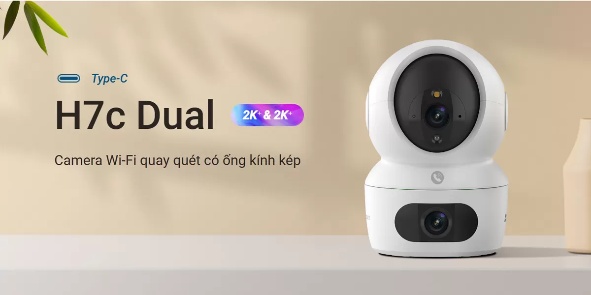 Camera IP 360 độ 8MP Ezviz 2 ống kính H7C